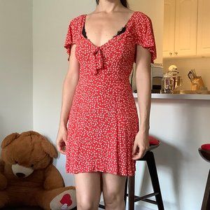 Floral Red Zara Dress